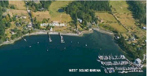 Air view of West Sound area